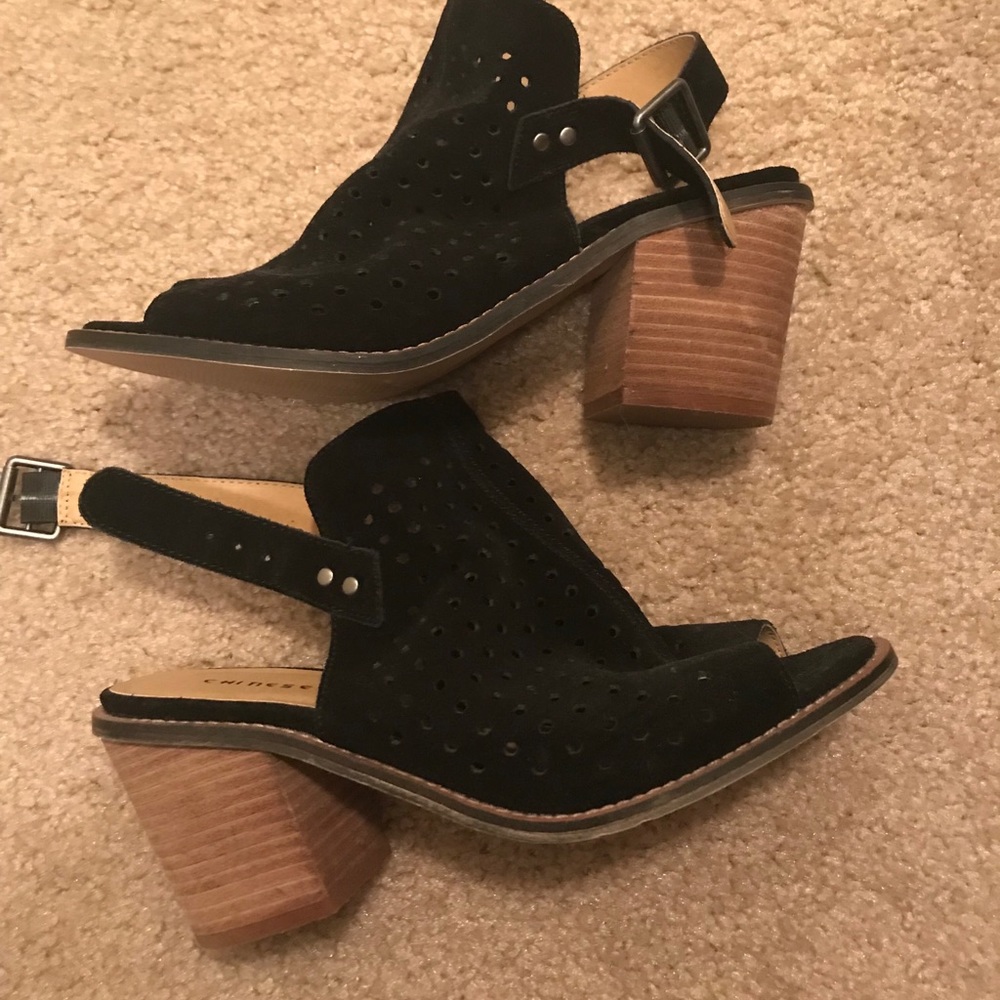 Chinese Laundry black booties